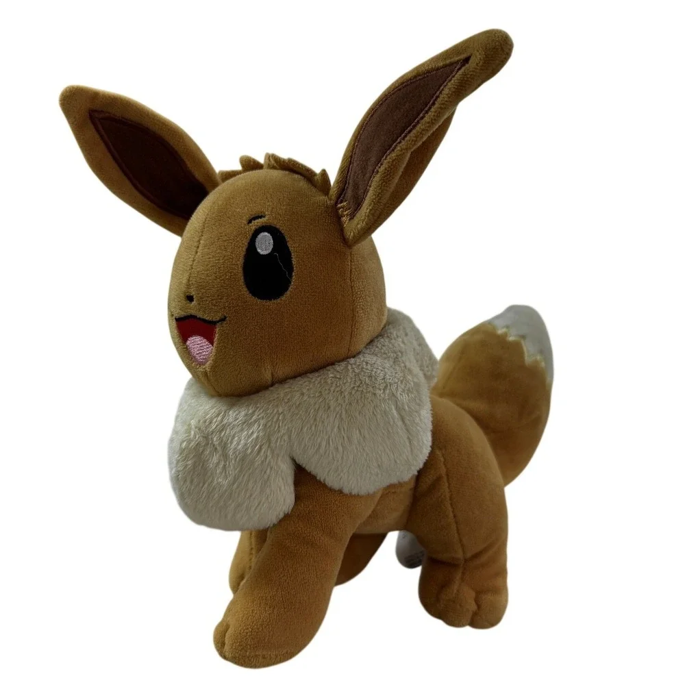 Pokemon Eevee Plush 10 Inch Stuffed Animal Toy 2024 Nintendo Game Freak Brown